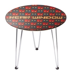 Decorsome x Hitchcock Rear Window Silhouettes Wooden Side Table