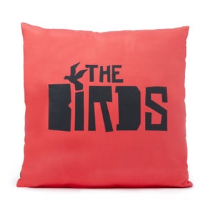 Hitchcock The Birds Abstract Flight Square Cushion