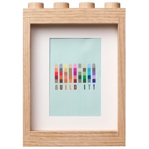 LEGO 1x4 Wooden Picture Frame (Hand Made From Red Oak) - Soap Treated