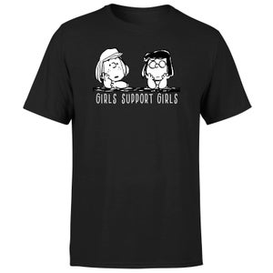 Peanuts Peanuts Girls Support Girls Men's T-Shirt - Black