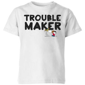 Peanuts Peanuts Trouble Maker Kids' T-Shirt - White