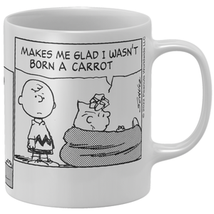 Peanuts Peanuts Born As A Carrot Comic Stripe Mug