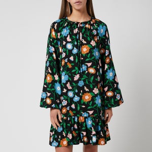 Kate Spade New York Women's Floral Garden Tie Neck Dress - Multi