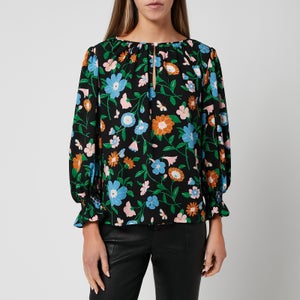 Kate Spade New York Women's Floral Garden Smocked Top - Multi