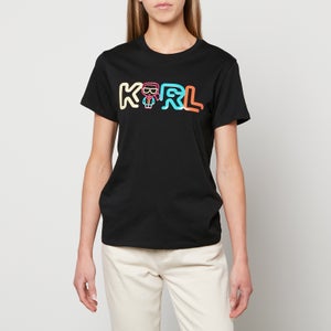 KARL LAGERFELD Women's Jelly Mini Karl Logo T-Shirt - Black