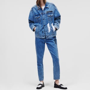 KARL LAGERFELD Women's Unisex Denim Jacket - Blue