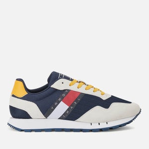 Tommy Jeans Retro Running Style Mesh and Faux Suede Detail Trainers