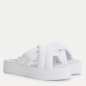 Tommy Jeans Women's Flatform Sandals - White