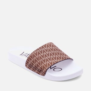 Valentino Women's Logo Slide Sandals - Beige