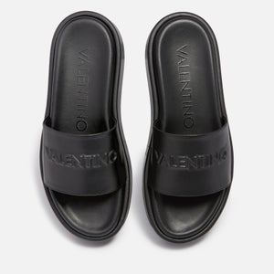 Valentino Women's Leather Flatform Sandals - Black
