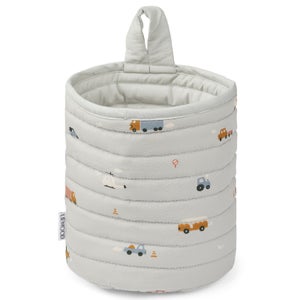 Liewood Faye Quilted Basket - Vehicles/Dove Blue Mix
