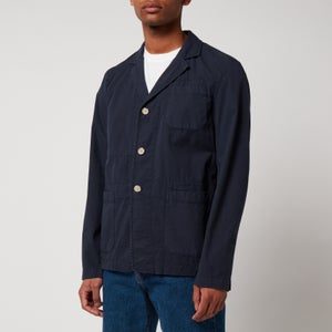 Woolrich Men's Military Cotton Blazer - Melton Blue