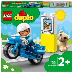 LEGO 10967 DUPLO Moto de Policía, Moto de Juguete de Aprendizaje para Niños