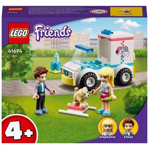 LEGO 41694 Friends Ambulancia de la Clínica de Mascotas con Stephanie