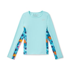 Long Sleeve Printed Splice Rashguard