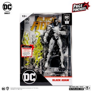 McFarlane Gold Label DC Multiverse 7" Action Figure with Comic - Black Adam (Line Art Variant)