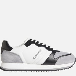 Calvin Klein Men's Low Top Mix Trainers - White/Grey/Black