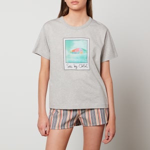 See By Chloé Women's Parasol On Organic Cotton Jersey T-Shirts - Vapor Grey