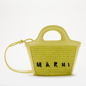 Marni Women's Mini Tropicalia Woven Bag - Lime