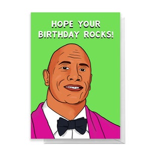 Hope Your Birthday Rocks! Greetings Card