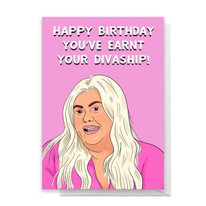 The Gc Happy Birthday You've Earnt Your Divaship! Greetings Card