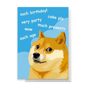Doge Meme Greetings Card