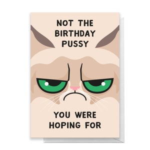 Not The Birthday Pussy You Were Hoping For Greetings Card