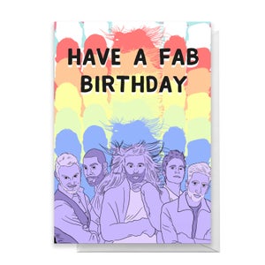 Have A Fab 5 Birthday Greetings Card