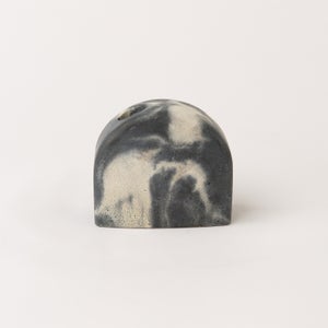 Smith & Goat Arch Concrete Candle Holder - Charcoal & White