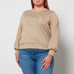 Tommy Hilfiger Women's Curve TH Crest Sweatshirt - Beige