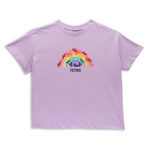 Tetris&trade; Rainbow Women's Cropped T-Shirt - Lilac