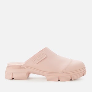 Ganni Women's Recycled Rubber Mules - Pink Nectar
