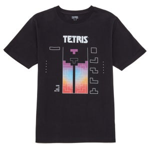 Camiseta extragrande de peso pesado Lines de Tetris - Negro