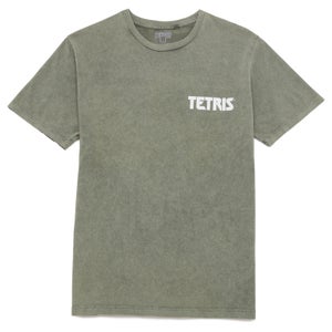 Camiseta unisex Gradient Block de Tetris - Khaki Acid Wash