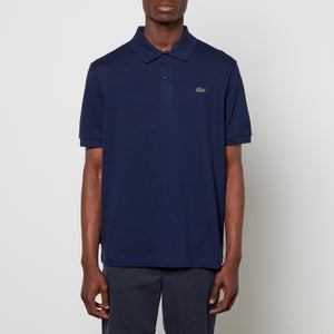 Lacoste Men's Contrast Croc Polo Shirt - Navy Blue