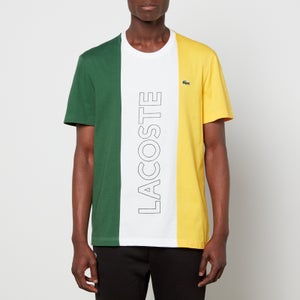 Lacoste Men's Colourblock T-Shirt - White/Green/Broom
