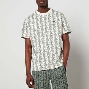 Lacoste Men's Diamond Geo T-Shirt - Lapland/Green