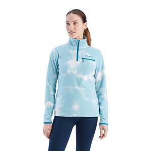 Navala Half Zip Fleece für Damen - Blau/Weiß