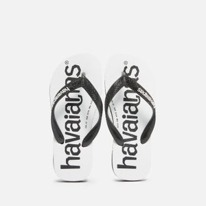Havaianas Boys Logo Mania Flip Flops - Black/Black