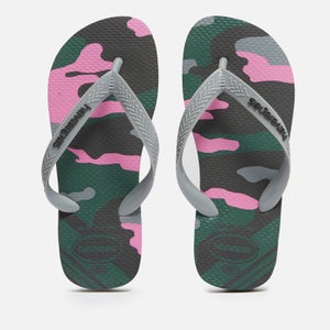 Havaianas Girls Camo Flip Flops - Black
