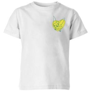 Disney Tinkerbell Outline Kids' T-Shirt - White