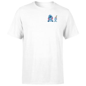 Disney Stitch & Scrump Men's T-Shirt - White