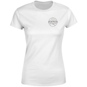 Star Wars Mandalorian Protect The Child Women's T-Shirt - White