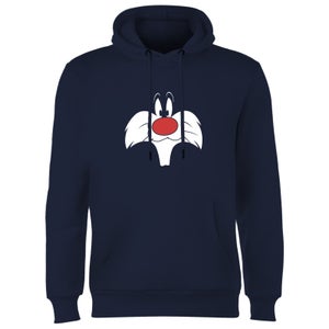 Looney Tunes Sylvester Big Face Hoodie - Navy