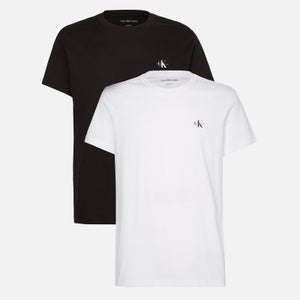 Calvin Klein Jeans Men's 2 Pack Monogram T-Shirts - Black/White