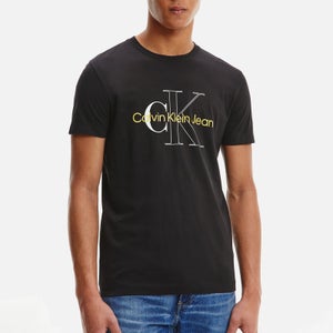 Calvin Klein Jeans Men's Two Tone Monogram T-Shirt - Black
