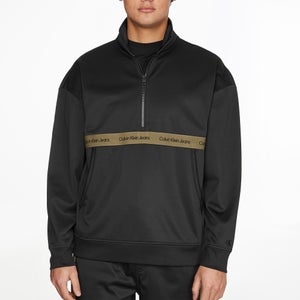 Calvin Klein Jeans Logo-Printed Satin Jersey Sweatshirt