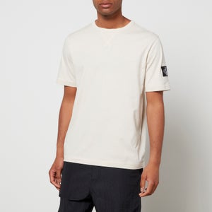 Calvin Klein Jeans Men's Monogram Sleeve Badge T-Shirt - Eggshell