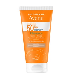 Eau Thermale Avène Suncare Very High Protection Cleanance Tinted SPF50+ Sun Cream for Blemish-Prone Skin 50ml