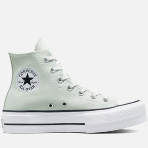 Converse Women's Chuck Taylor All Star Lift Hi-Top Trainers - Light Silver/Black/White